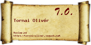 Tornai Olivér névjegykártya