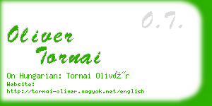 oliver tornai business card